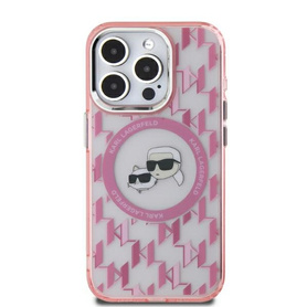 ETUI DO IPHONE 15 KARL LAGERFELD IML MONOGRAM KARL&CHOUPETTE HEAD MAGSAFE