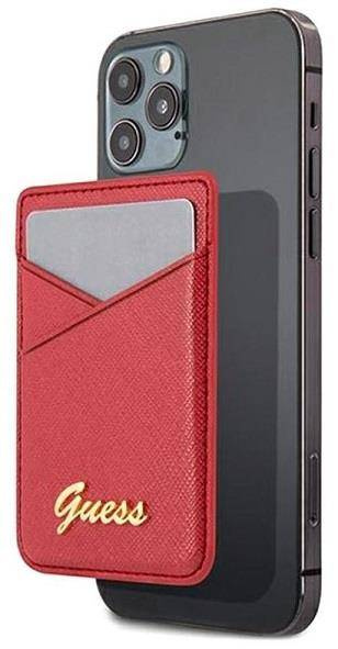Guess Magnetic Card Holder | Portfel z Magsafe - SAFFIANO RED