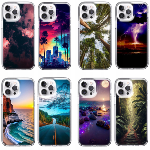 Etui silikonowe LEO natura różne wzory do iPhone 14 Pro Max