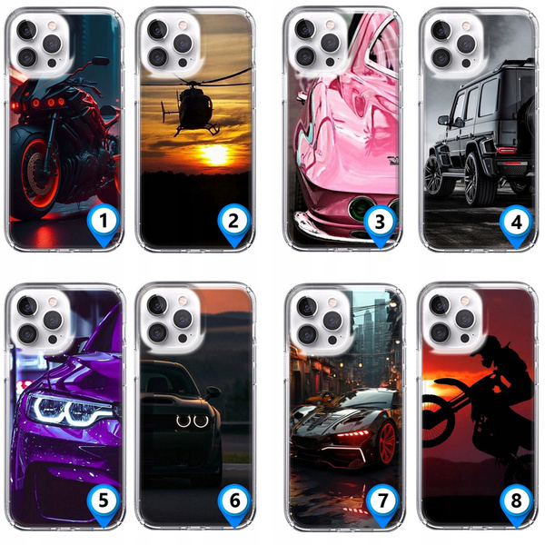 Etui silikonowe z MagSafe LEO motoryzacja auta różne wzory do iPhone 13 Pro Max