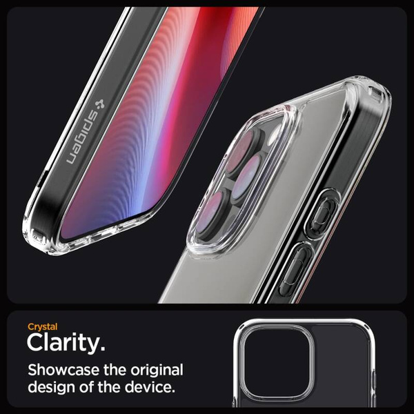 ETUI DO IPHONE 16 PRO MAX SPIGEN ULTRA HYBRID CRYSTAL CLEAR