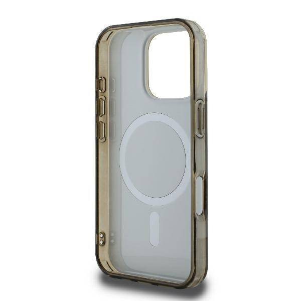 ETUI DO IPHONE 16 PRO MAX 6.9" GUESS IML 4G BACKGROUND MAGSAFE BRĄZOWE