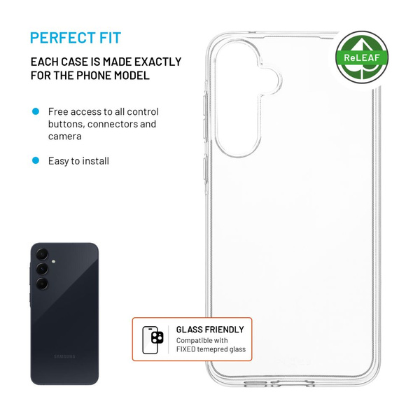 ETUI DO SAMSUNG GALAXY A55 5G FIXED RESTORY ŻELOWE TPU PRZEZROCZYSTE