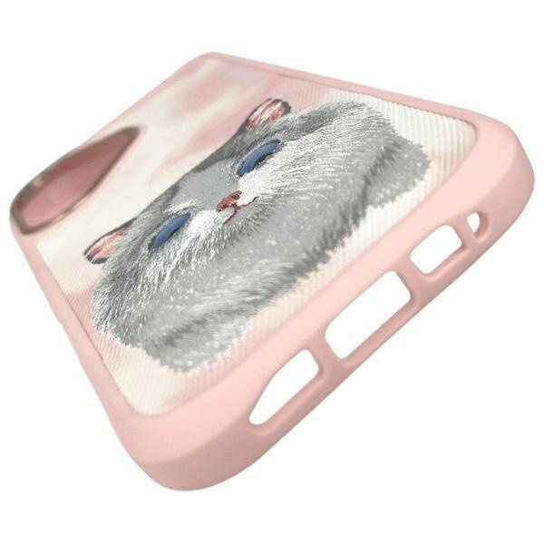 ETUI DO IPHONE 16 6.1 NIMMY BIG EYED PET 2.0 CAT RÓŻOWE