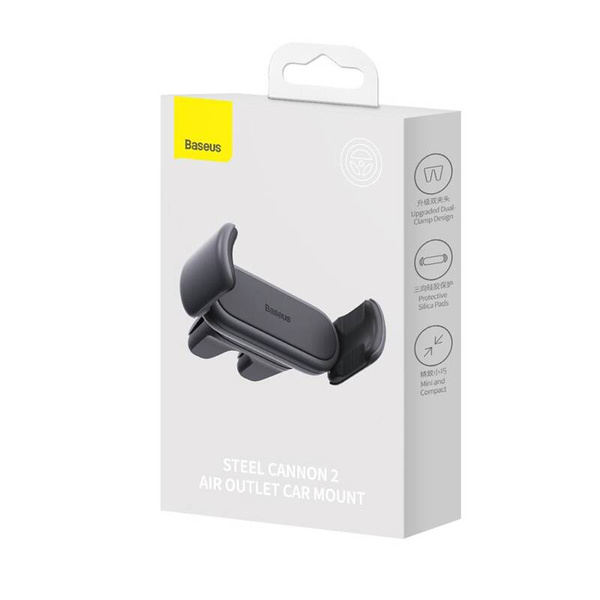 Baseus Steel Cannon 2 | Uchwyt Samochodowy do Kratki - BLACK