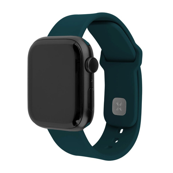 PASEK SPORTOWY DO APPLE WATCH 38/40/41MM SILIKONOWY FIXED CIEMNOZIELONY