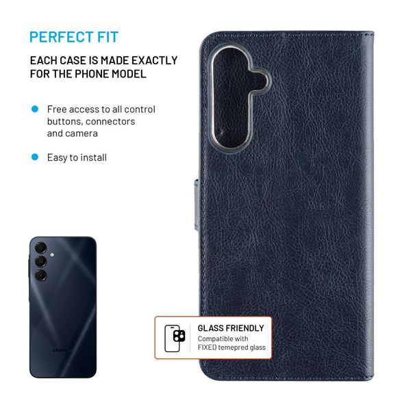 ETUI DO SAMSUNG GALAXY A16 5G FIXED OPUS BOOK NIEBIESKA