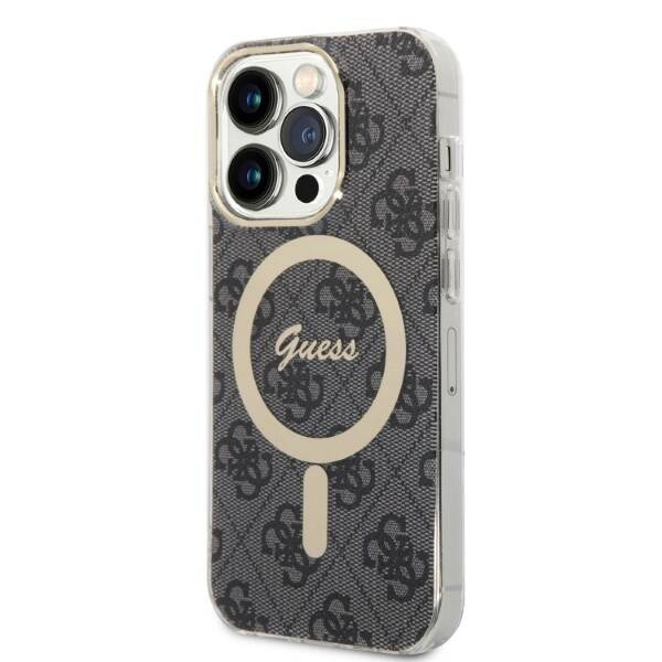 Guess Case+Charger | Etui do iPhone 14 Pro - BLACK