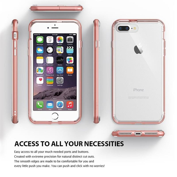 RINGKE Fusion Frame etui do Apple iPhone 7+ / 8 Plus - Ice Silver
