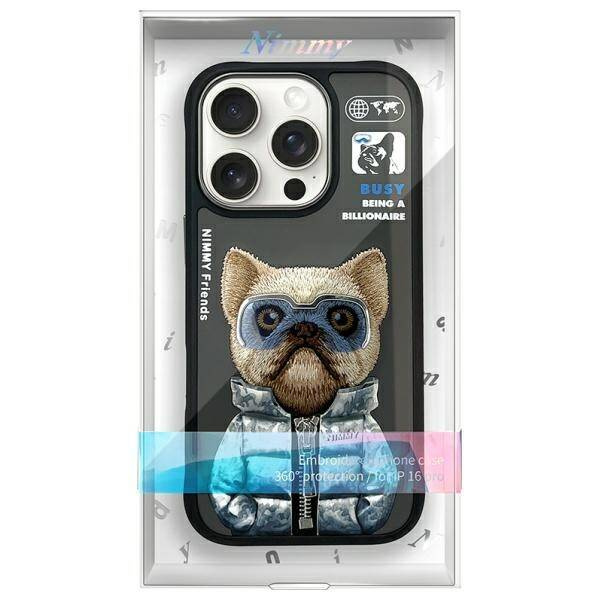 ETUI DO IPHONE 16 PRO 6.3" NIMMY COOL&CUTE 2.0 DOG CZARNE