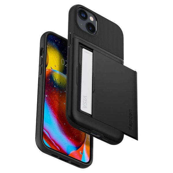 ETUI CASE SPIGEN SLIM ARMOR OBUDOWA DO IPHONE 14 PLUS / 15 PLUS BLACK