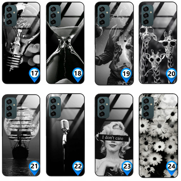 Etui akrylowe LEO black matt rose czarne różne wzory do Galaxy M23 5G