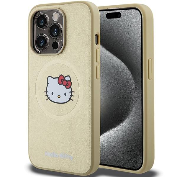 Hello Kitty ETUI LEATHER KITTY HEAD MAGSAFE do iPhone 15 Pro Max