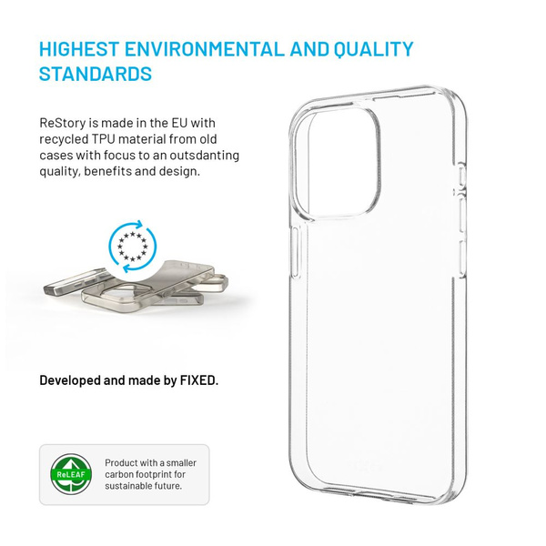 ETUI DO APPLE IPHONE 15 PRO FIXED RESTORY ŻELOWE TPU PRZEZROCZYSTE