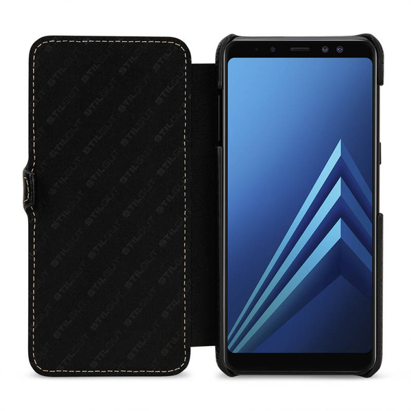 StilGut UltraSlim Book | Etui do Galaxy A8 2018 - BLACK