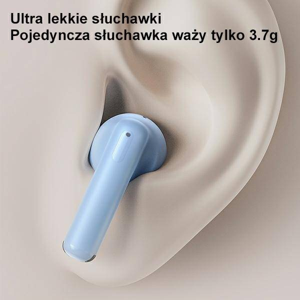 BEZPRZEWODOWE SŁUCHAWKI BLUETOOTH DUAL MIC BLUE USAMS 5.3 TWS