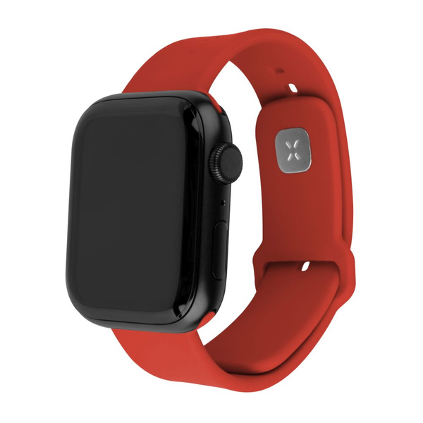 PASKI DO APPLE WATCH 42/44/45MM ZESTAW SILIKONOWE FIXED SPORTOWE CZERWONE