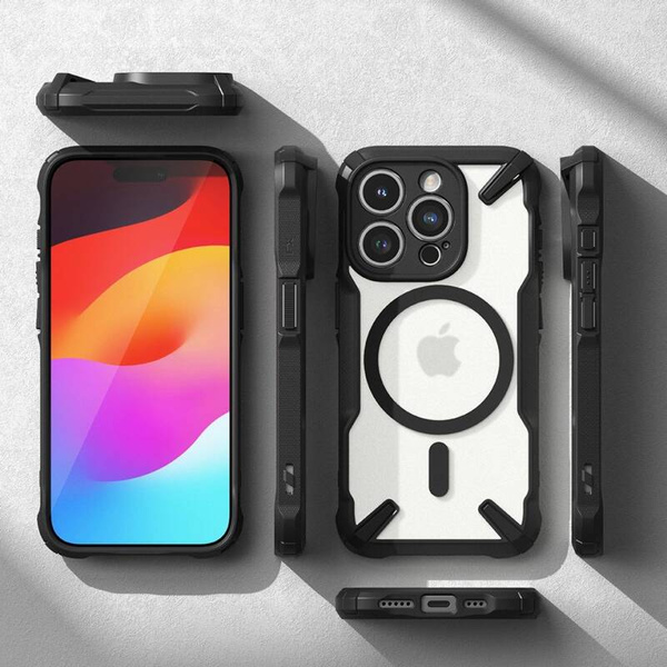 Ringke Fusion-X MagSafe | Etui do iPhone 15 Pro - MATTE BLACK