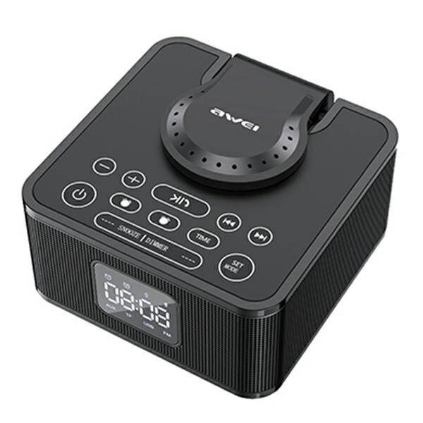 BEZPRZEWODOWY WIELOFUNKCYJNY GŁOŚNIK BLUETOOTH AWEI + ŁADOWARKA INDUKCYJNA