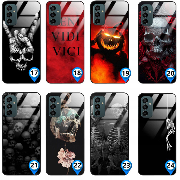 Etui akrylowe LEO horror czaszka mroczne różne wzory do Galaxy M23 5G