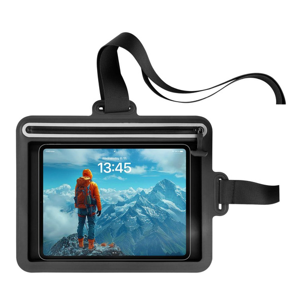 UNIWERSALNE WODOODPORNE ETUI NA TABLET 295X235 MM FIXED DRY IPX8 CZARNE