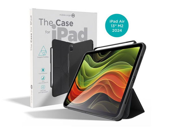 ETUI DO IPAD AIR 13" M2 2024 MOBILE ORIGIN THE CASE CZARNE