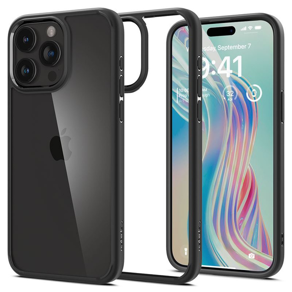 ETUI SPIGEN DO IPHONE 15 PRO MAX CRYSTAL HYBRID BLACK