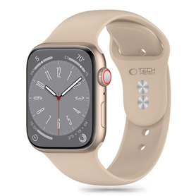 PASEK DO APPLE WATCH 42 / 44 / 45 / 49 MM TECH-PROTECT SILICONE WALNUT