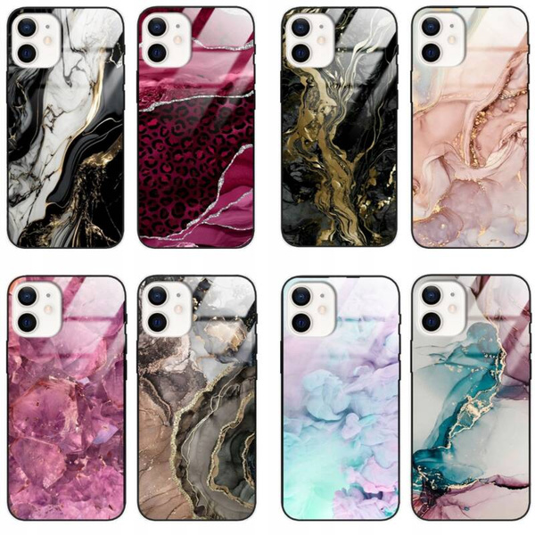 Etui akrylowe LEO marmur różne wzory do iPhone 12 Mini