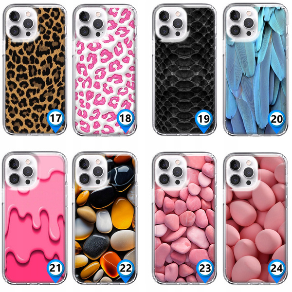 Etui silikonowe LEO zebra tekstury różne wzory do iPhone 13 Pro