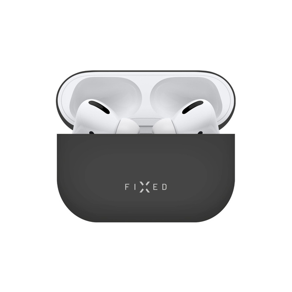 ETUI DO APPLE AIRPODS PRO SILIKONOWE FIXED SILKY ULTRACIENKIE CZARNE