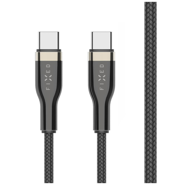 KABEL USB-C/USB-C W OPLOCIE FIXED PD 0,5M USB 2.0 100W CZARNY