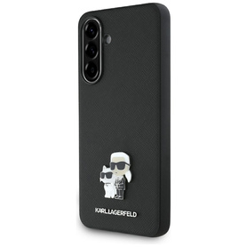 ETUI DO SAMSUNG GALAXY A36 KARL LAGERFELD SAFFIANO W/ K&C METAL LOGO CZARNE