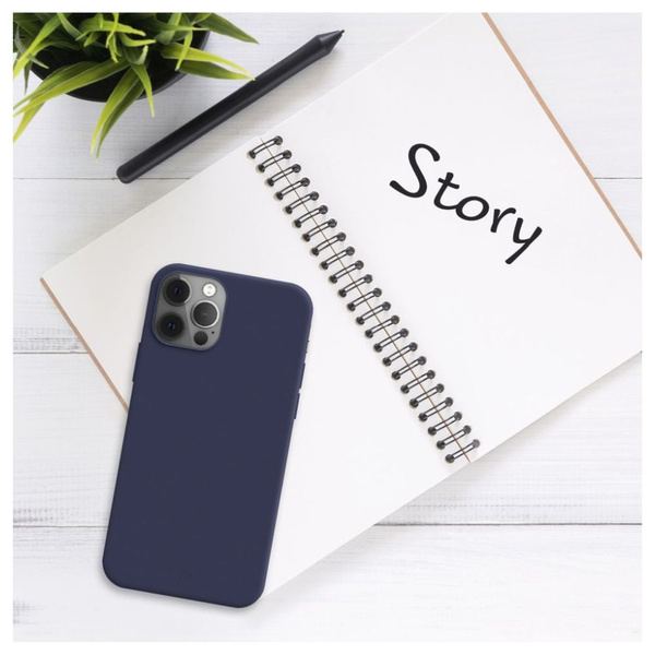 ETUI DO SAMSUNG GALAXY S25 GUMOWE FIXED STORY NIEBIESKIE