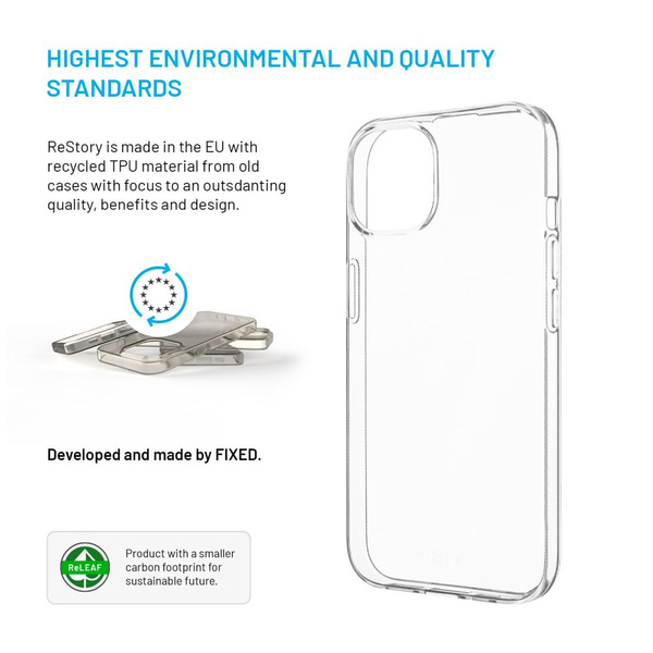 ETUI DO APPLE IPHONE 15 FIXED RESTORY ŻELOWE TPU PRZEZROCZYSTE