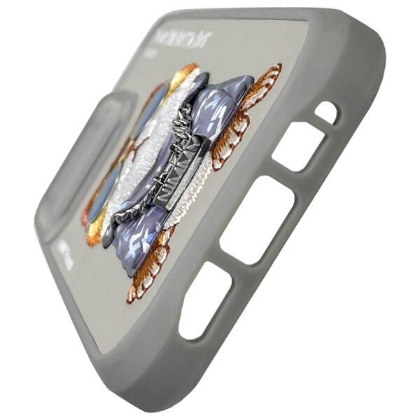 ETUI DO IPHONE 15 PRO MAX 6.7" NIMMY GLASSES COOL CAT SZARE