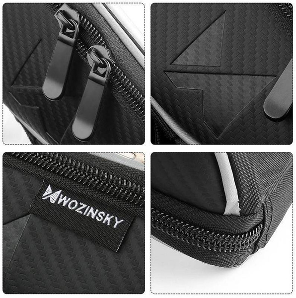 Wozinsky Bicycle Bag | Torba rowerowa na kierownicę - BLACK
