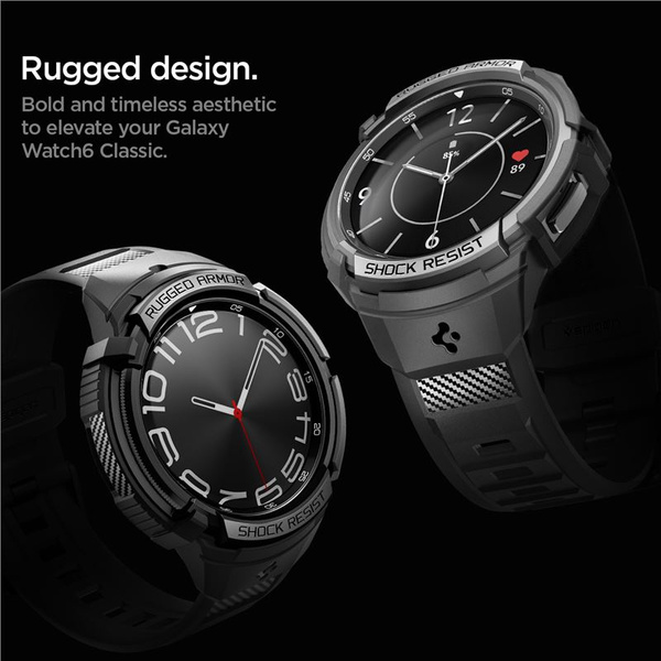 ETUI Z PASKIEM DO SAMSUNG GALAXY WATCH 6 CLASSIC 47 MM SPIGEN RUGGED ARMOR