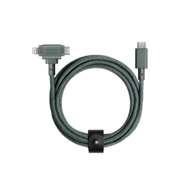 KABEL USB-C - USB-C / LIGHTNING, 1,5 M NATIVE UNION BELT CABLE DUO