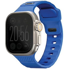 PASEK DO APPLE WATCH 42/44/45/49 MM UNIQ STRIDE FKM RUBBER STRAP NIEBIESKI