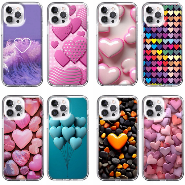 Etui LEO serca różne wzory do iPhone 13 Pro Max