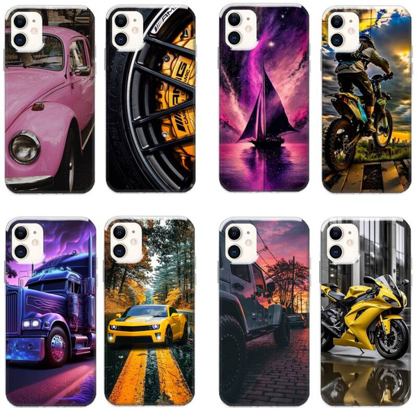 Etui silikonowe LEO motoryzacja samochody auta różne wzory do iPhone 12