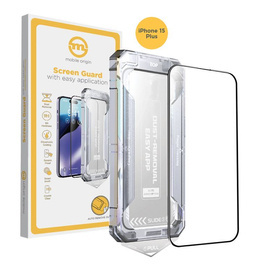 SZKŁO OCHRONNE do IPHONE 15 PLUS MOBILE ORIGIN Z APLIKATOREM 2 SZT.