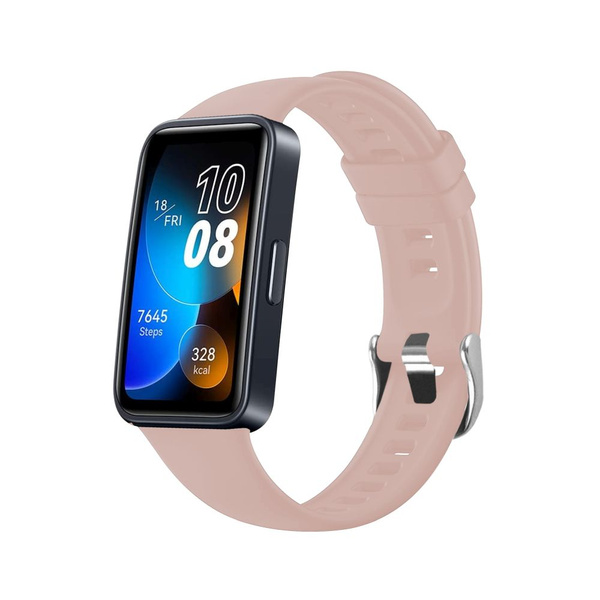 PASEK DO HUAWEI BAND 8/9 SILIKONOWY FIXED RÓŻOWY