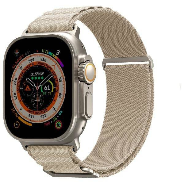 PASEK DO APPLE WATCH ULTRA 49 / 45 / 44 MM SKINARMA KOBU KOŚĆ SŁONIOWA