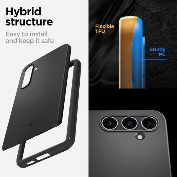 SPIGEN THIN FIT ETUI do GALAXY S23 FE BLACK