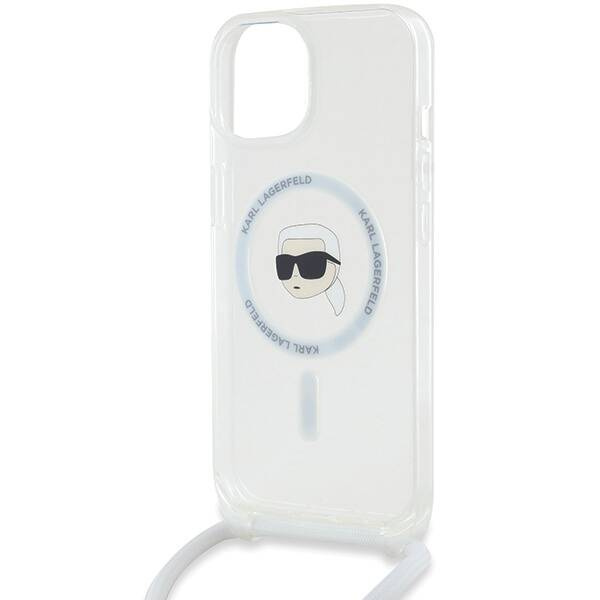 ETUI DO IPHONE 15 / 14 / 13 KARL LAGERFELD CROSSBODY IML KARL HEAD MAGSAFE