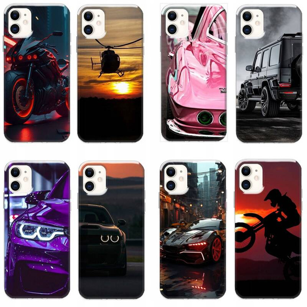 Etui silikonowe LEO motoryzacja samochody auta różne wzory do iPhone 12