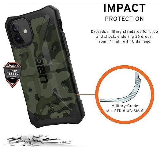 UAG Pathfinder | Etui do iPhone 12 Mini - FOREST CAMO