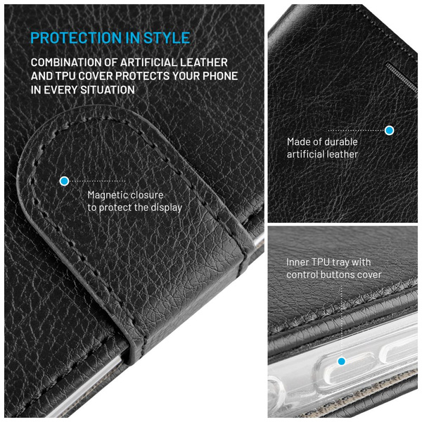 ETUI DO XIAOIM REDMI NOTE 14S FIXED OPUS BOOK CZARNE